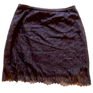 T los angelos delicate lace mini skirt